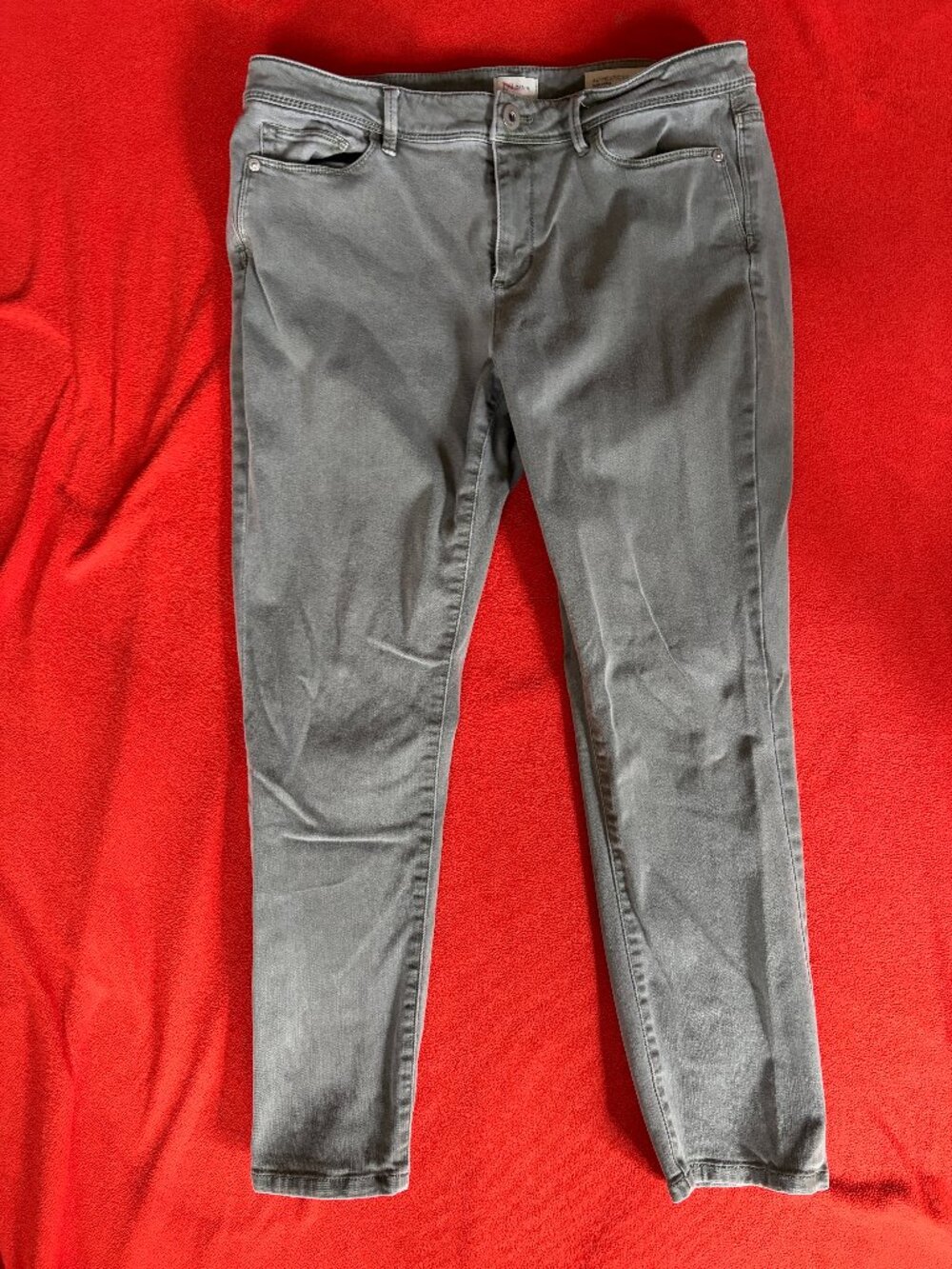J Jill Slim Ankle Authentic Fit Jeans - Green/Grey - SIze 12